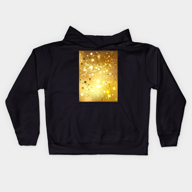 Gold Foil Kids Hoodie by Blackmoon9